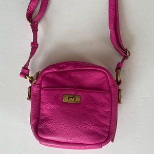 J Crew Bright Pink Mini Camera Bag